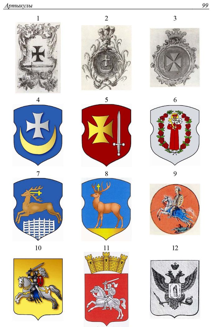 2010 simvolika kresta v territorialnoj geraldike belarusi1